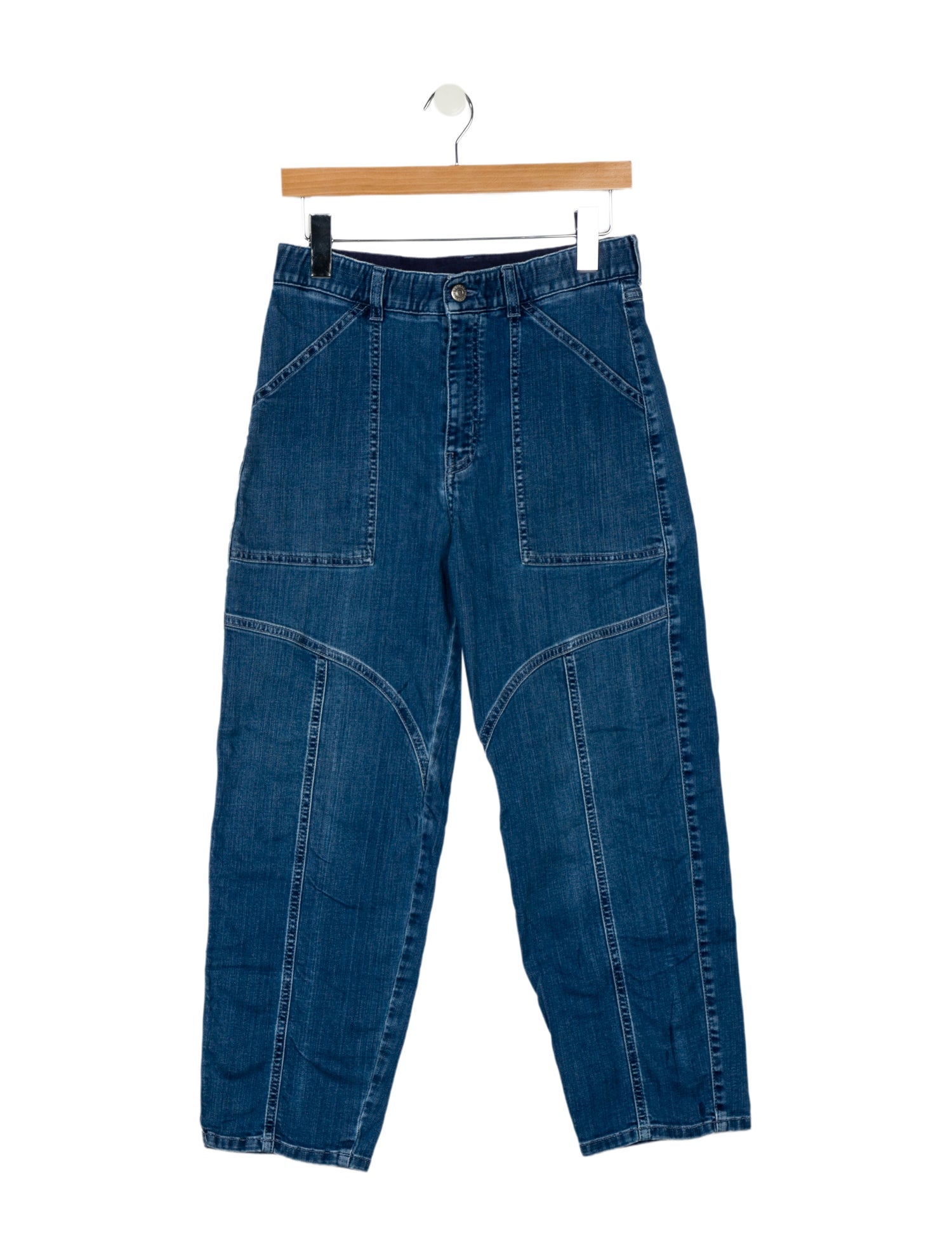 Stella McCartney High-Rise Straight Leg Jeans