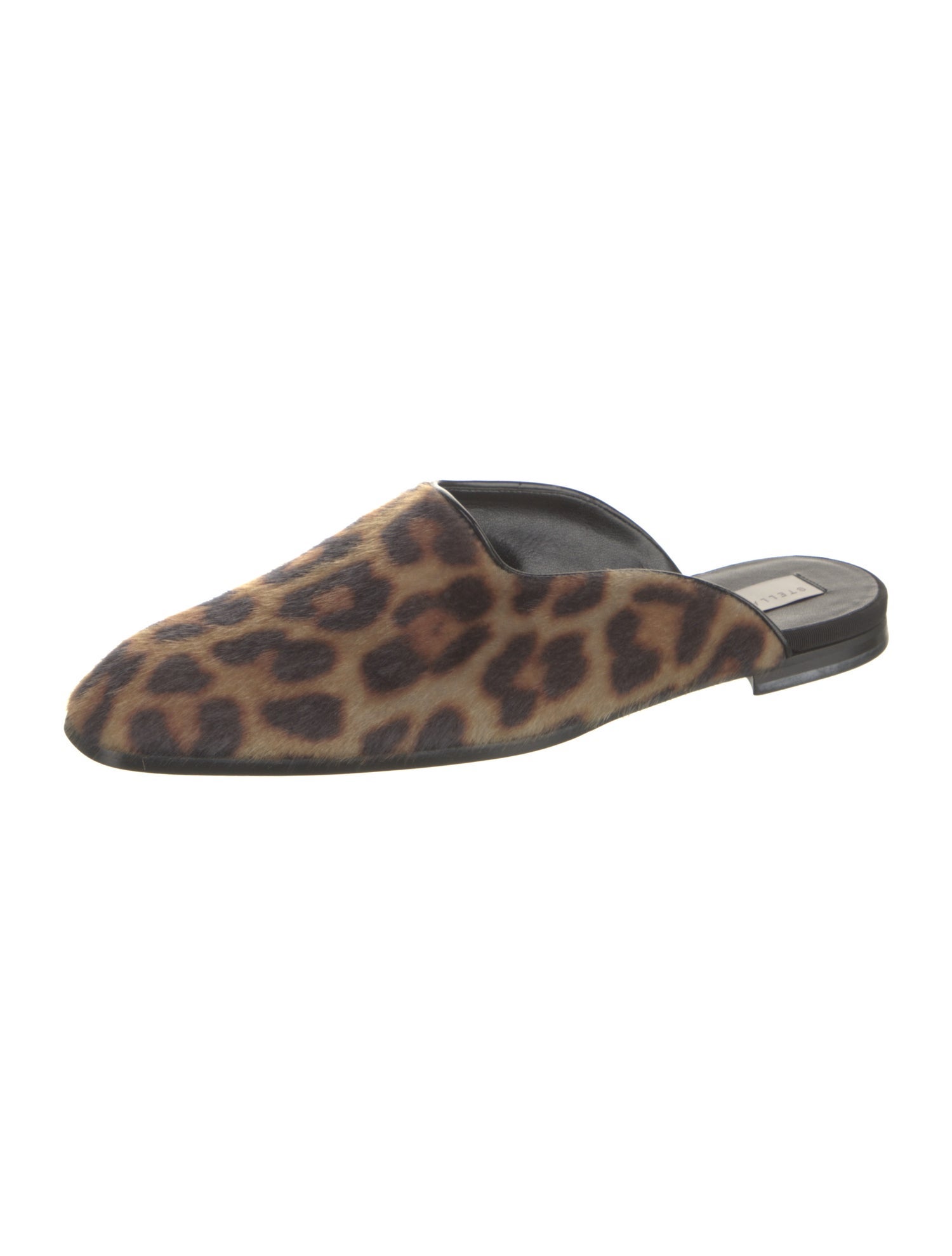 Stella McCartney Faux Fur Animal Print Mules