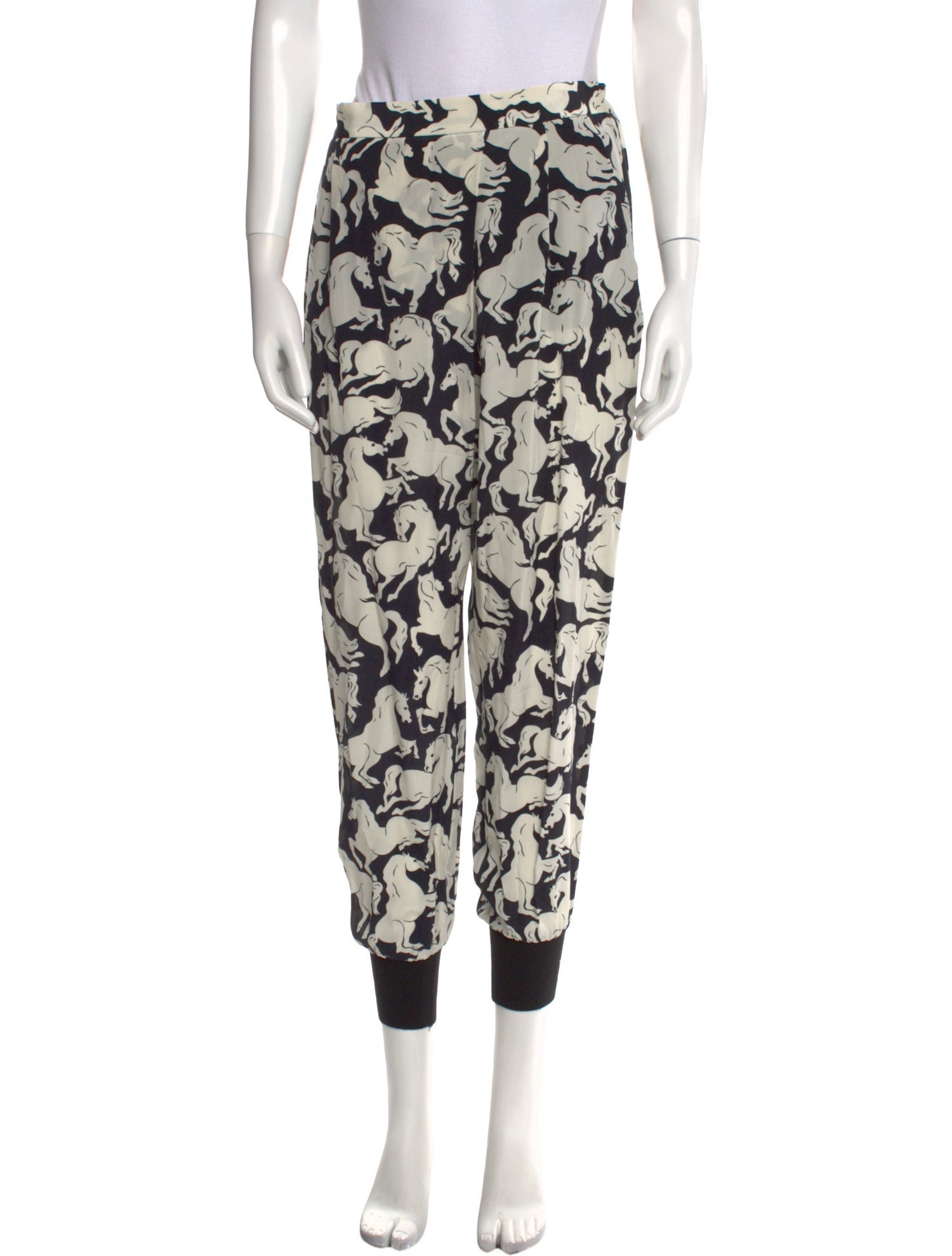 Stella McCartney Silk Skinny Leg Pants