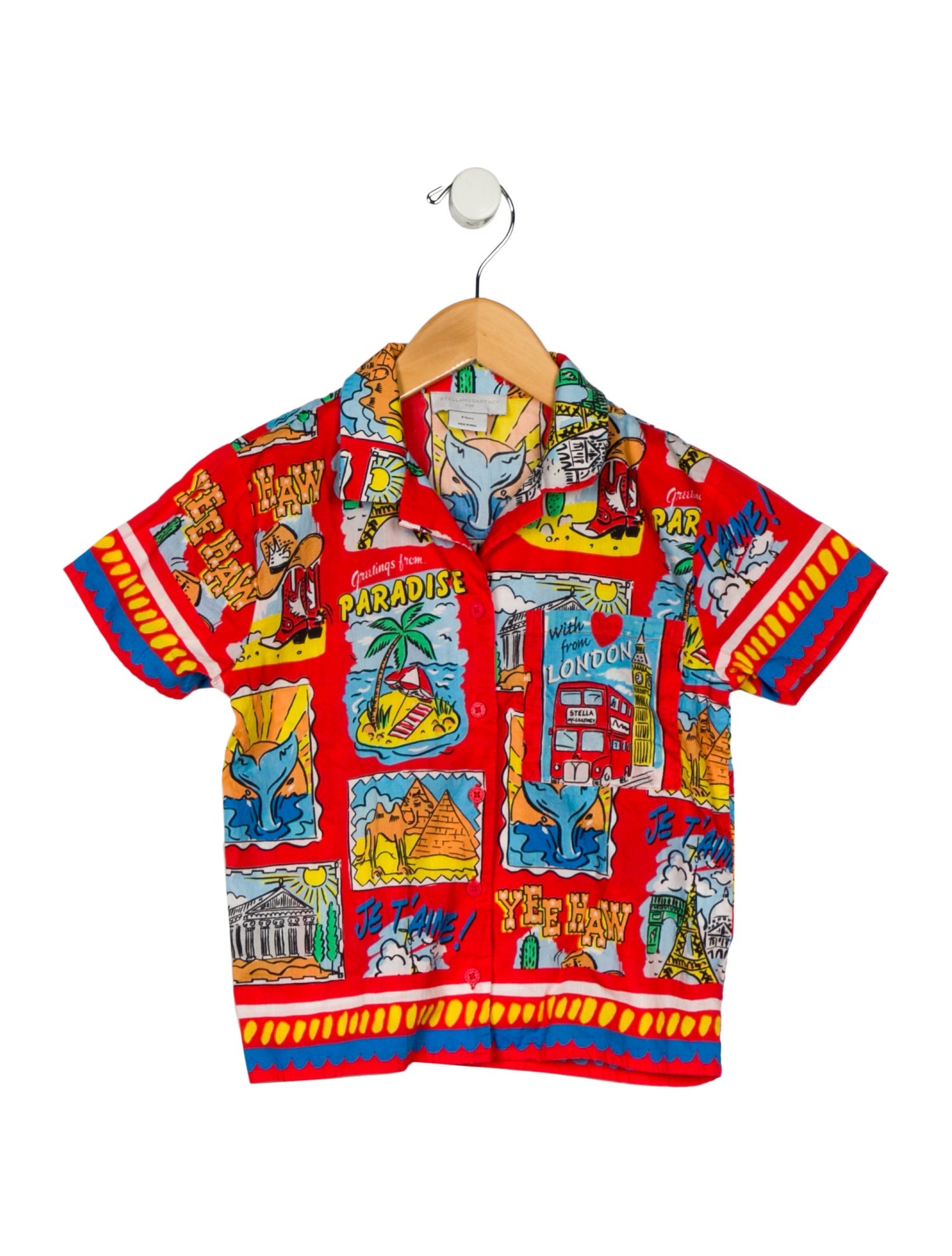 Stella McCartney Stella McCartney Boys' Short Sleeve Button-Up Shirt