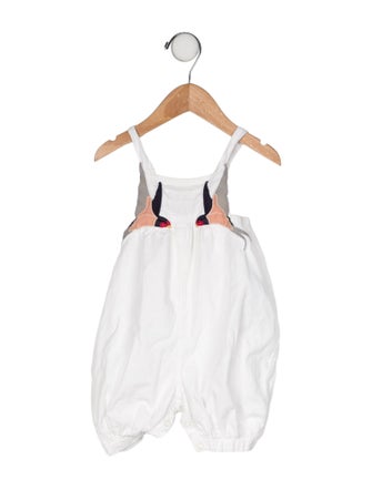 Stella McCartney Infant Girls' Embroidered Patterned Sleeveless Romper