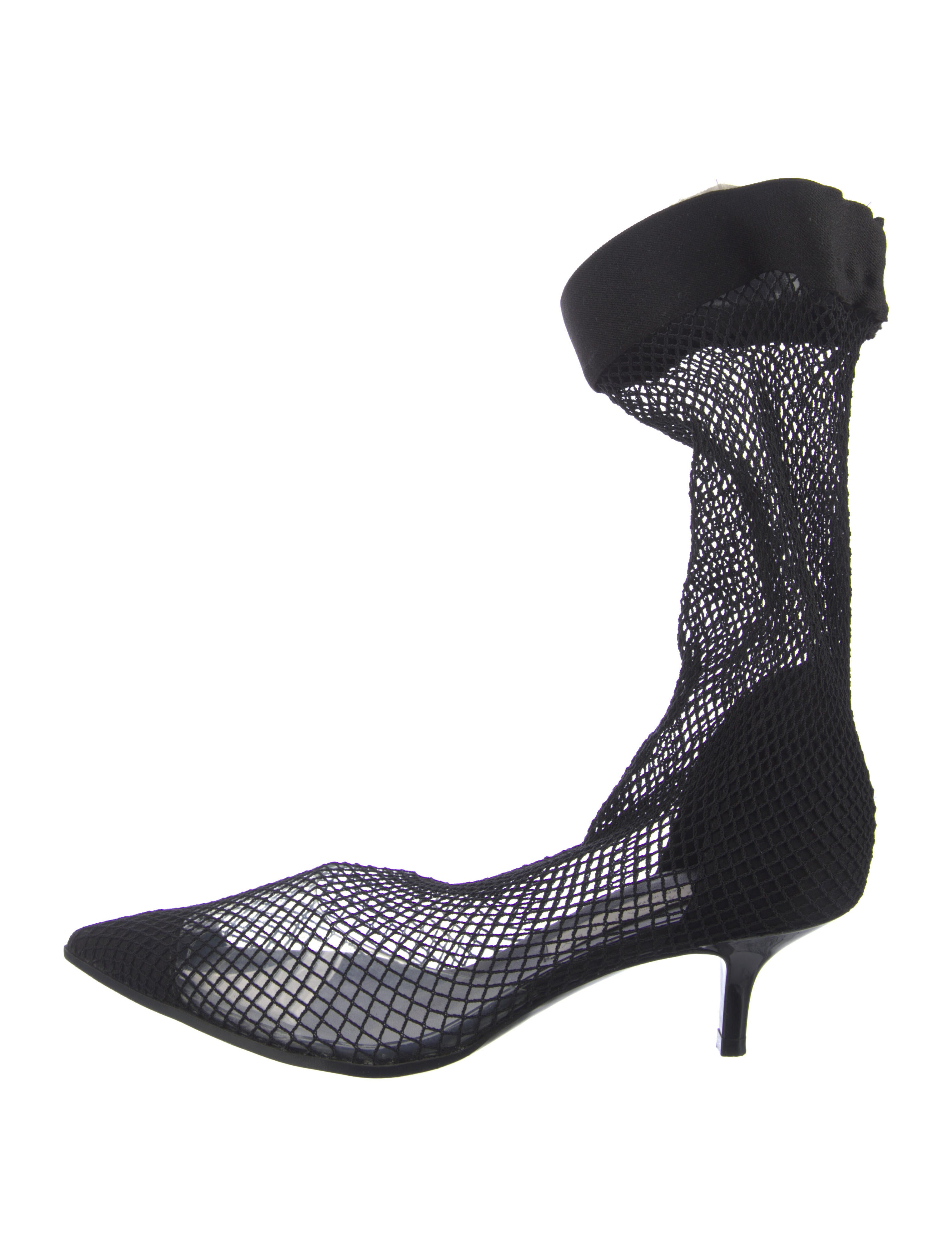 Stella McCartney Mesh Patterned D'Orsay Pumps