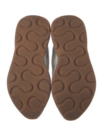 Stella McCartney Leather Colorblock Pattern Chunky Sneakers