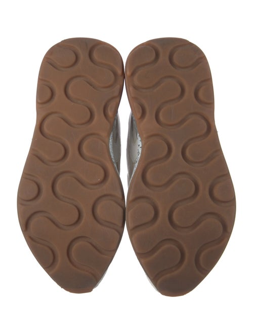 Stella McCartney Leather Colorblock Pattern Chunky Sneakers