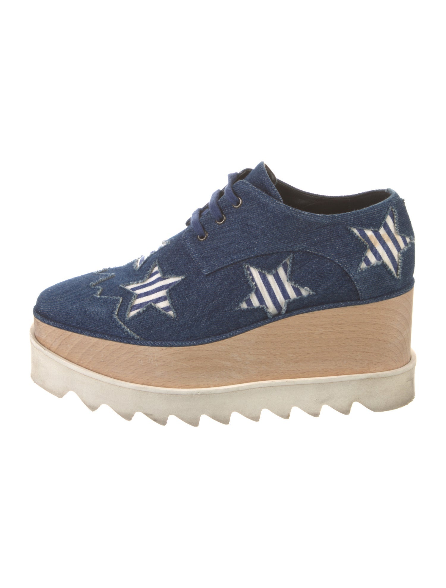 Stella McCartney Denim Patterned Oxfords