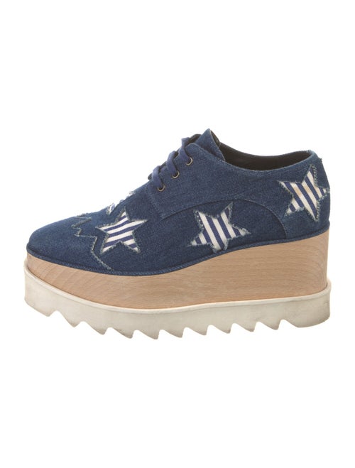 Stella McCartney Denim Patterned Oxfords