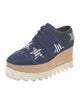 Stella McCartney Denim Patterned Oxfords