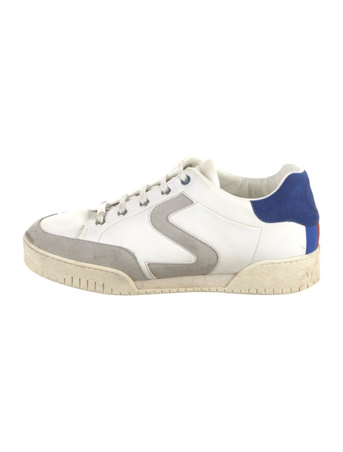 Stella McCartney Leather Colorblock Pattern Sneakers