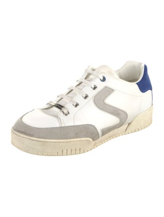 Stella McCartney Leather Colorblock Pattern Sneakers