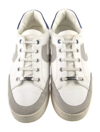 Stella McCartney Leather Colorblock Pattern Sneakers