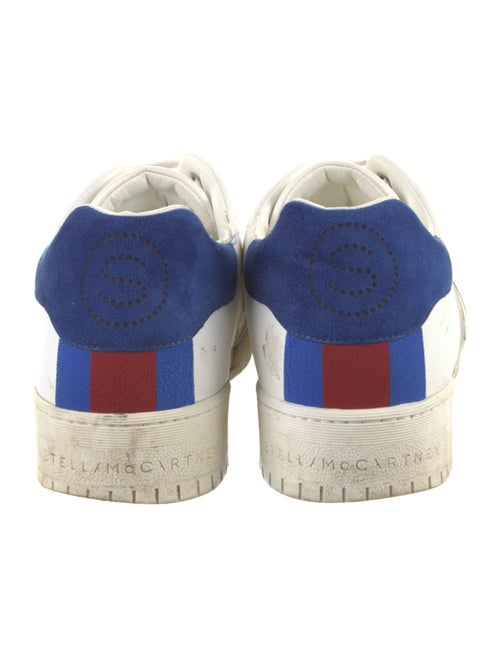 Stella McCartney Leather Colorblock Pattern Sneakers