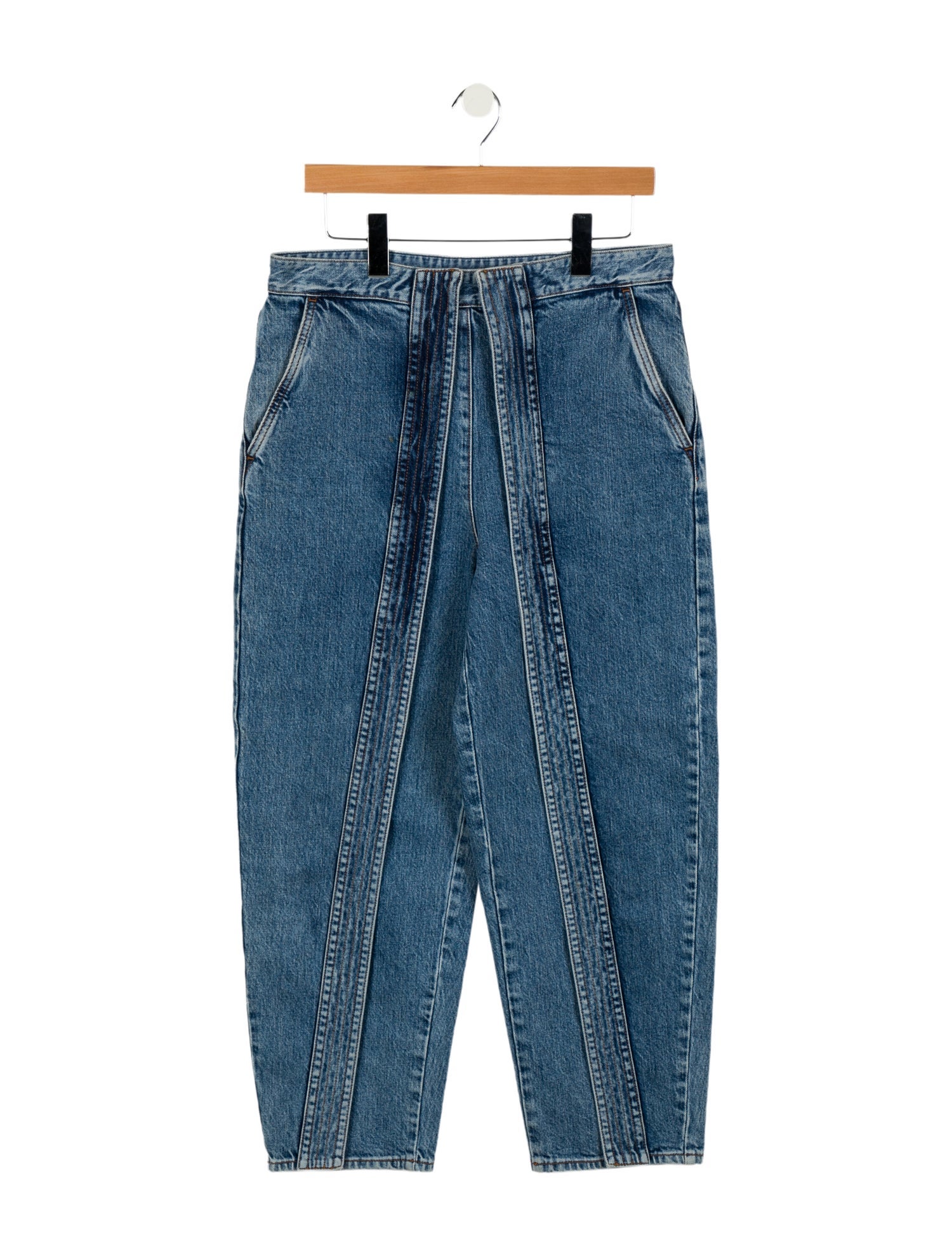 Stella McCartney High-Rise Straight Leg Jeans