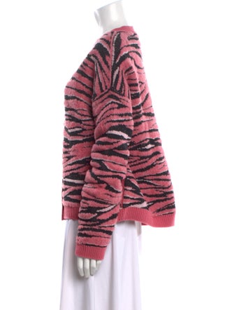 Stella McCartney Virgin Wool Colorblock Pattern Sweater