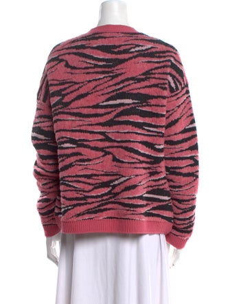 Stella McCartney Virgin Wool Colorblock Pattern Sweater