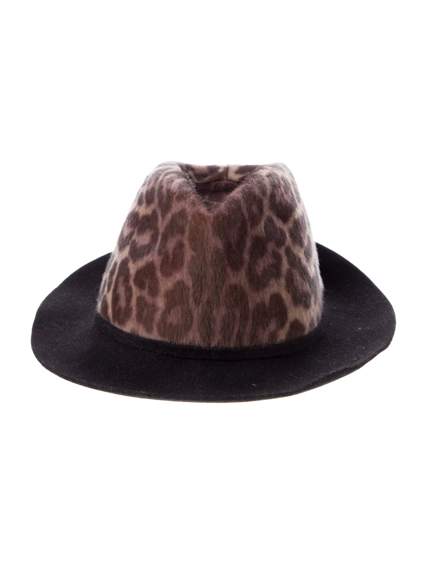 Stella McCartney brown pattern print hat