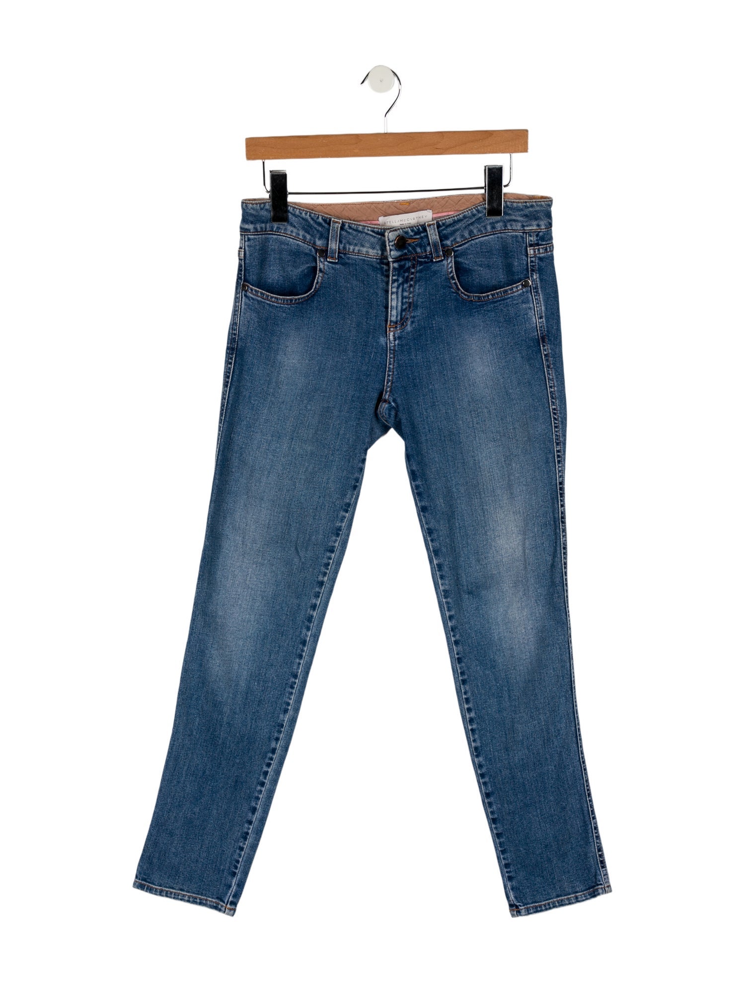 Stella McCartney Mid-Rise Straight Leg Jeans