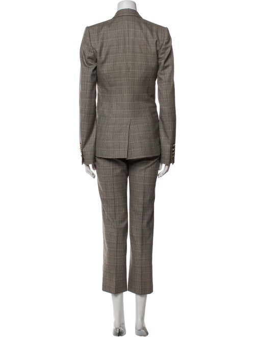 Stella McCartney Wool Plaid Print Pantsuit