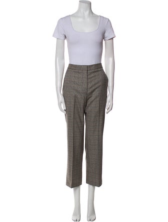 Stella McCartney Wool Plaid Print Pantsuit