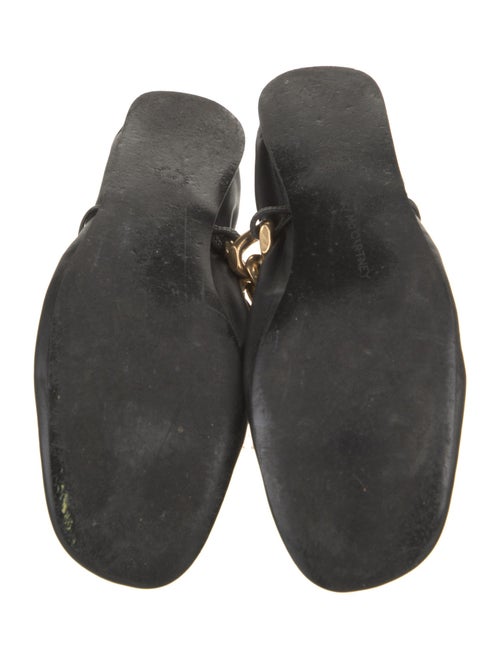 Stella McCartney Leather Chain-Link Accents Ballet Flats