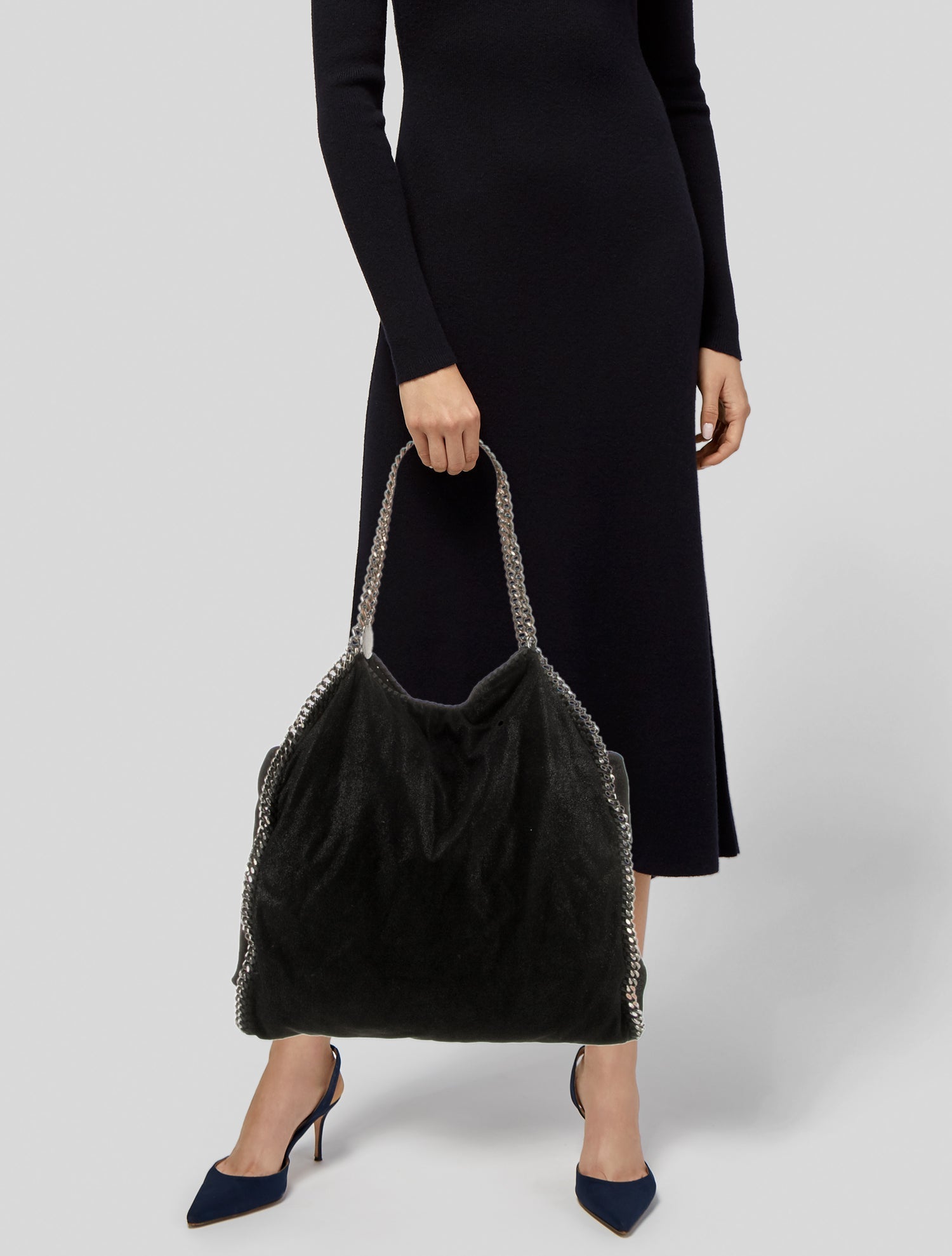 Stella McCartney Vegetarian Suede Shoulder Bag