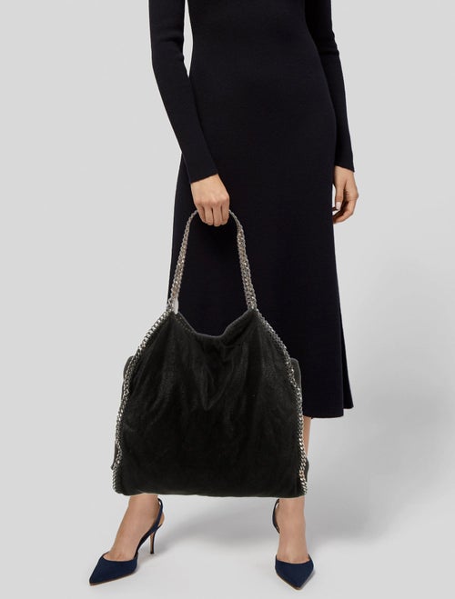 Stella McCartney Vegetarian Suede Shoulder Bag