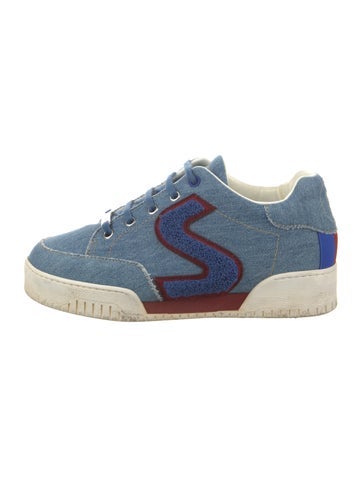 Stella McCartney Sneakers Denim Embroidered Accent IT 35 | 5