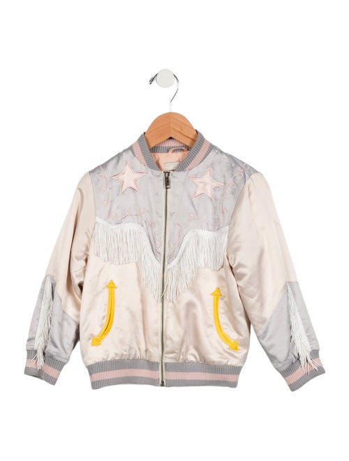 Stella McCartney Toddler Girls' Fringe Trimmed Jacket