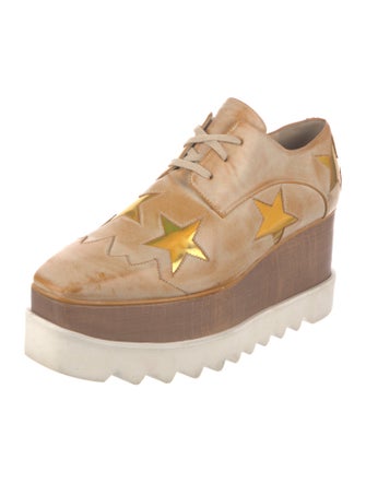 Stella McCartney Leather Printed Oxfords