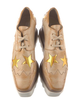 Stella McCartney Leather Printed Oxfords