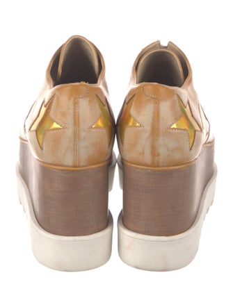 Stella McCartney Leather Printed Oxfords