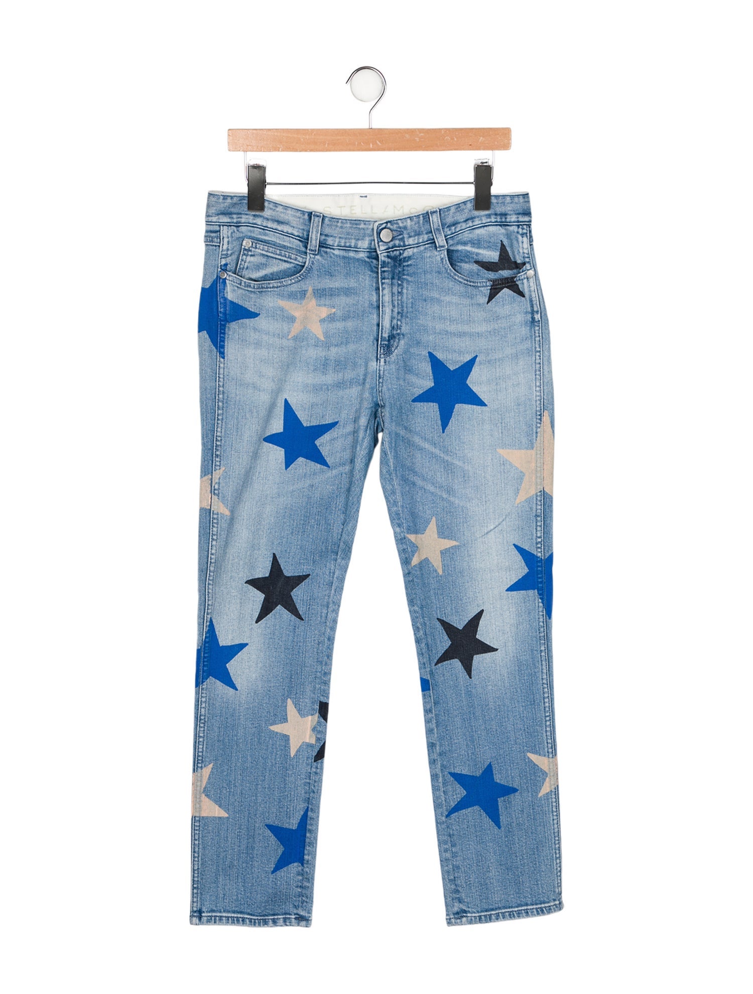 Stella McCartney Mid-Rise Straight Leg Jeans