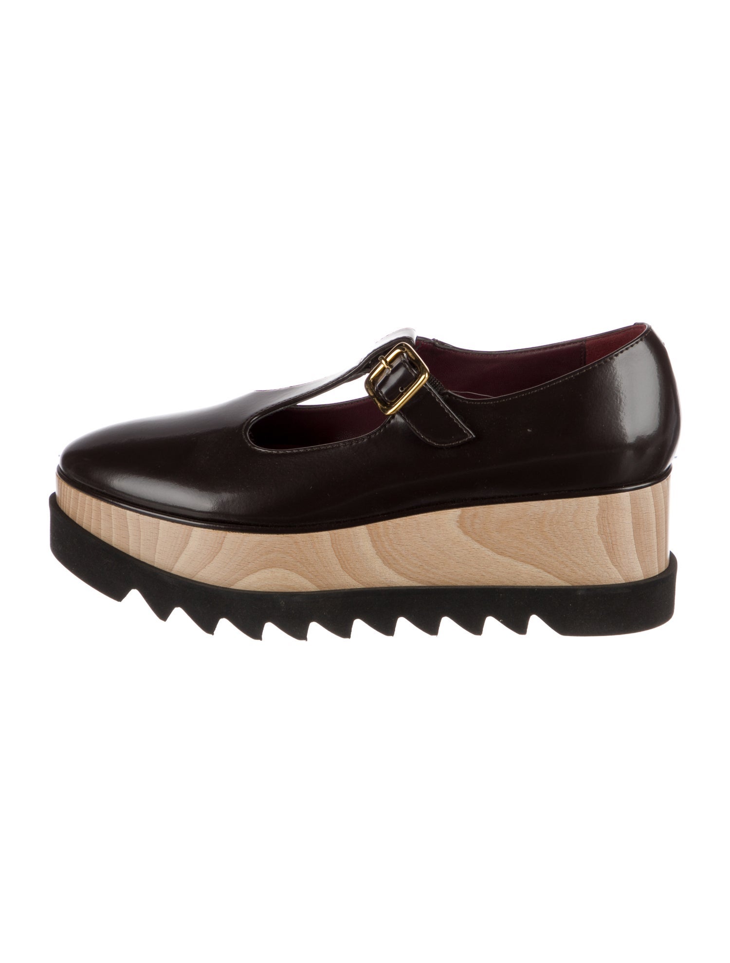 Stella McCartney Leather Colorblock Pattern Mules