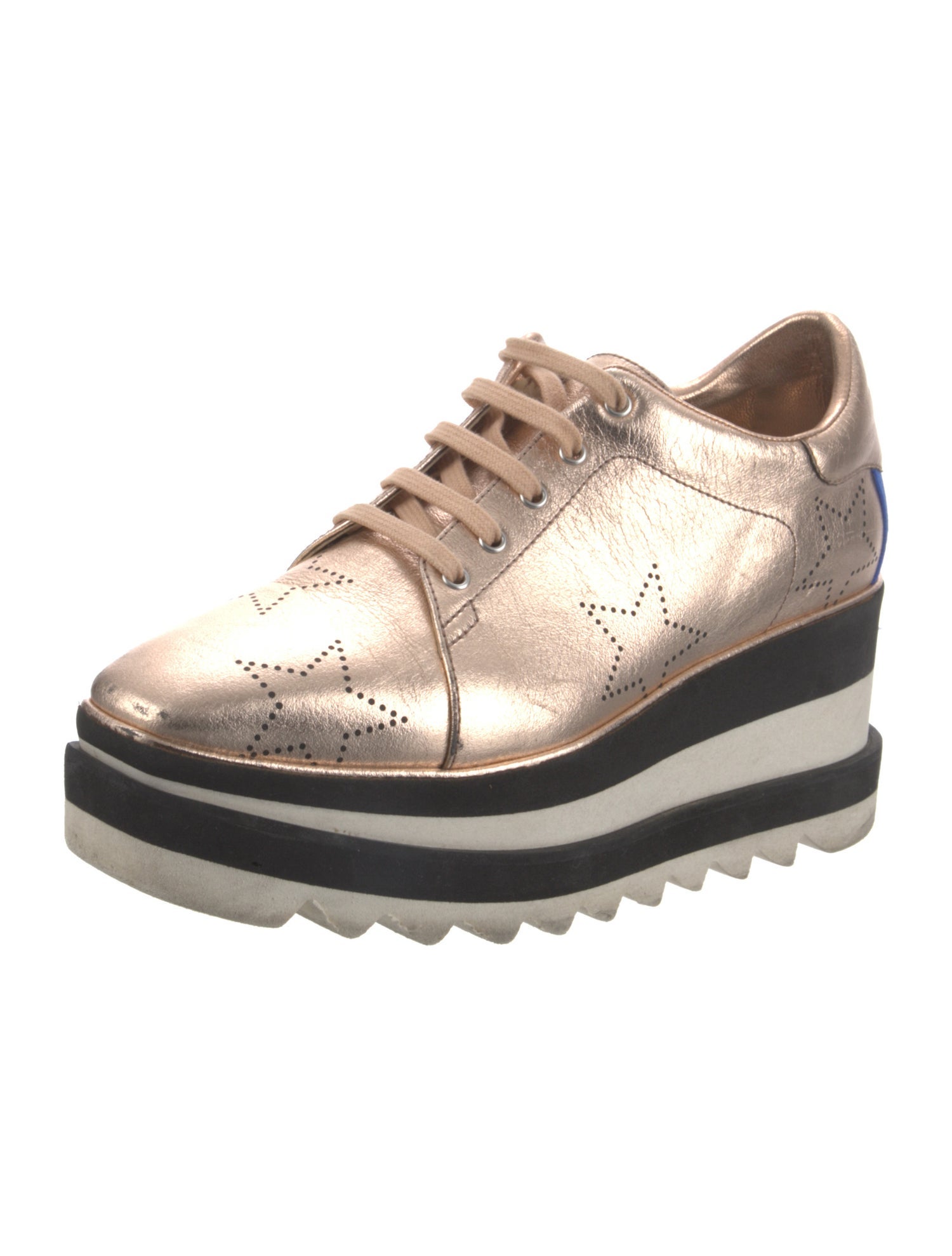 Stella McCartney Vegetarian Leather Lasercut Accents Sneakers