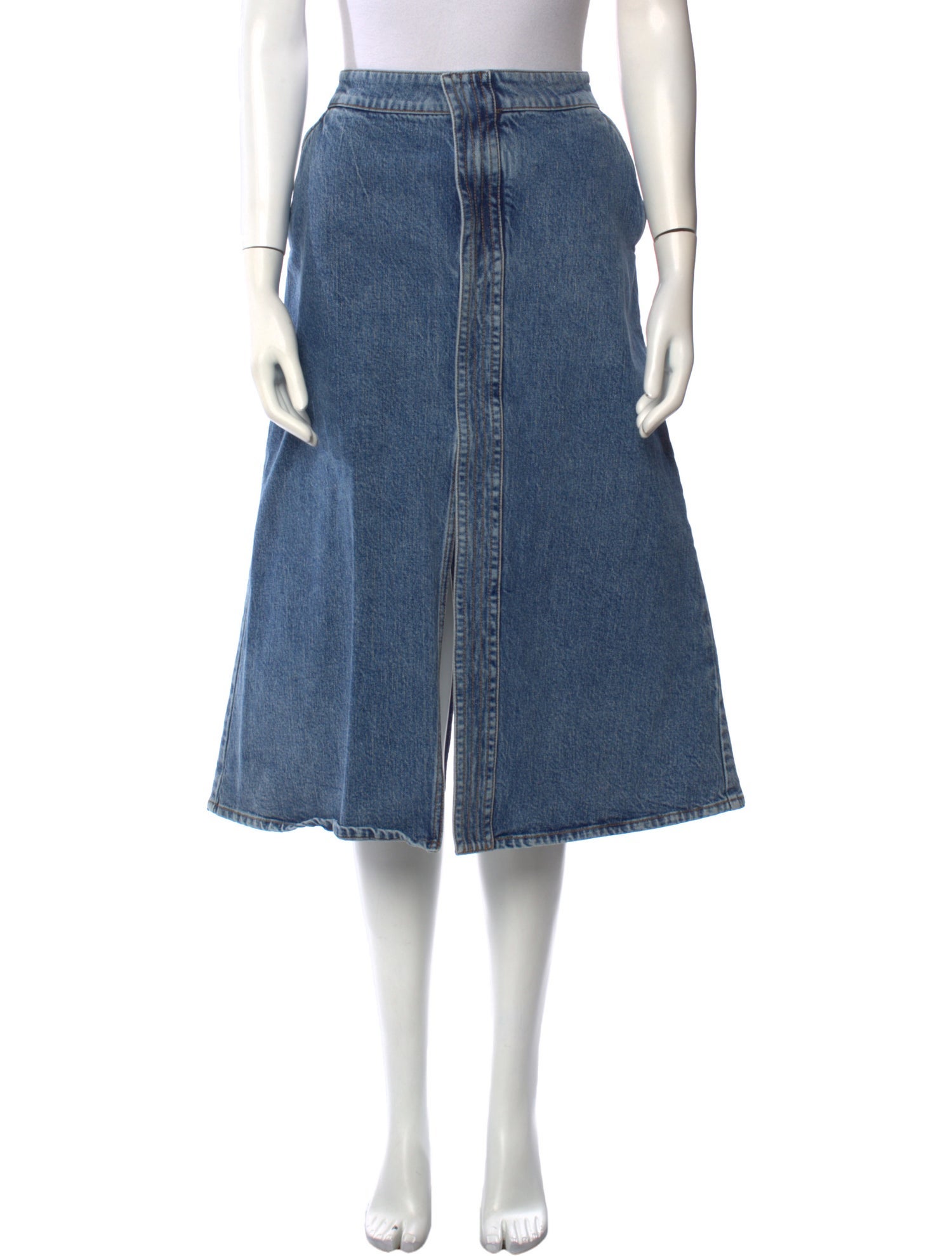 Stella McCartney Scalloped Accent Midi Length Skirt