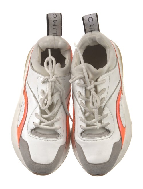 Stella McCartney Leather Colorblock Pattern Chunky Sneakers