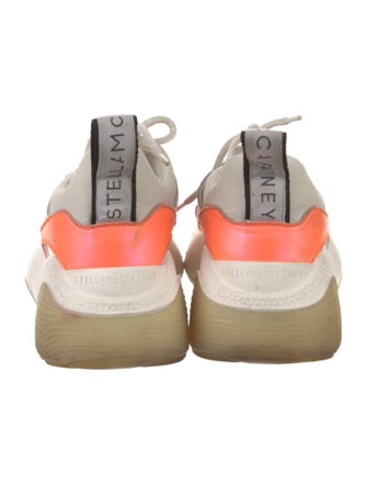 Stella McCartney Leather Colorblock Pattern Chunky Sneakers
