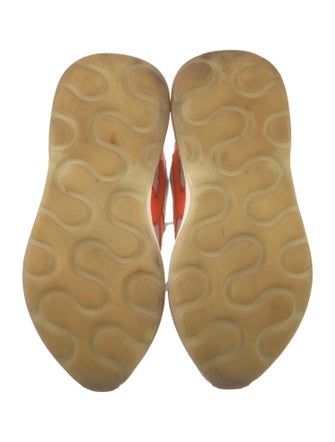 Stella McCartney Leather Colorblock Pattern Chunky Sneakers