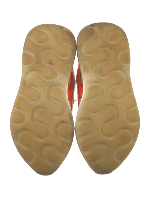 Stella McCartney Leather Colorblock Pattern Chunky Sneakers