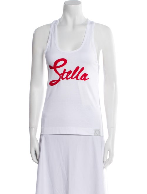 Stella McCartney Graphic Print Scoop Neck Top