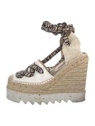 Stella McCartney Canvas Graphic Print D'Orsay Pumps