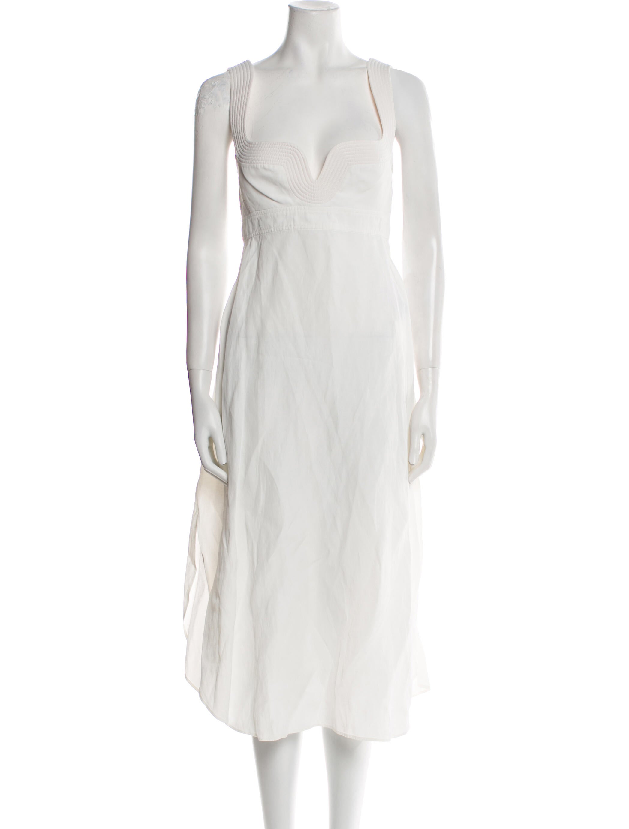 Stella McCartney Square Neckline Midi Length Dress