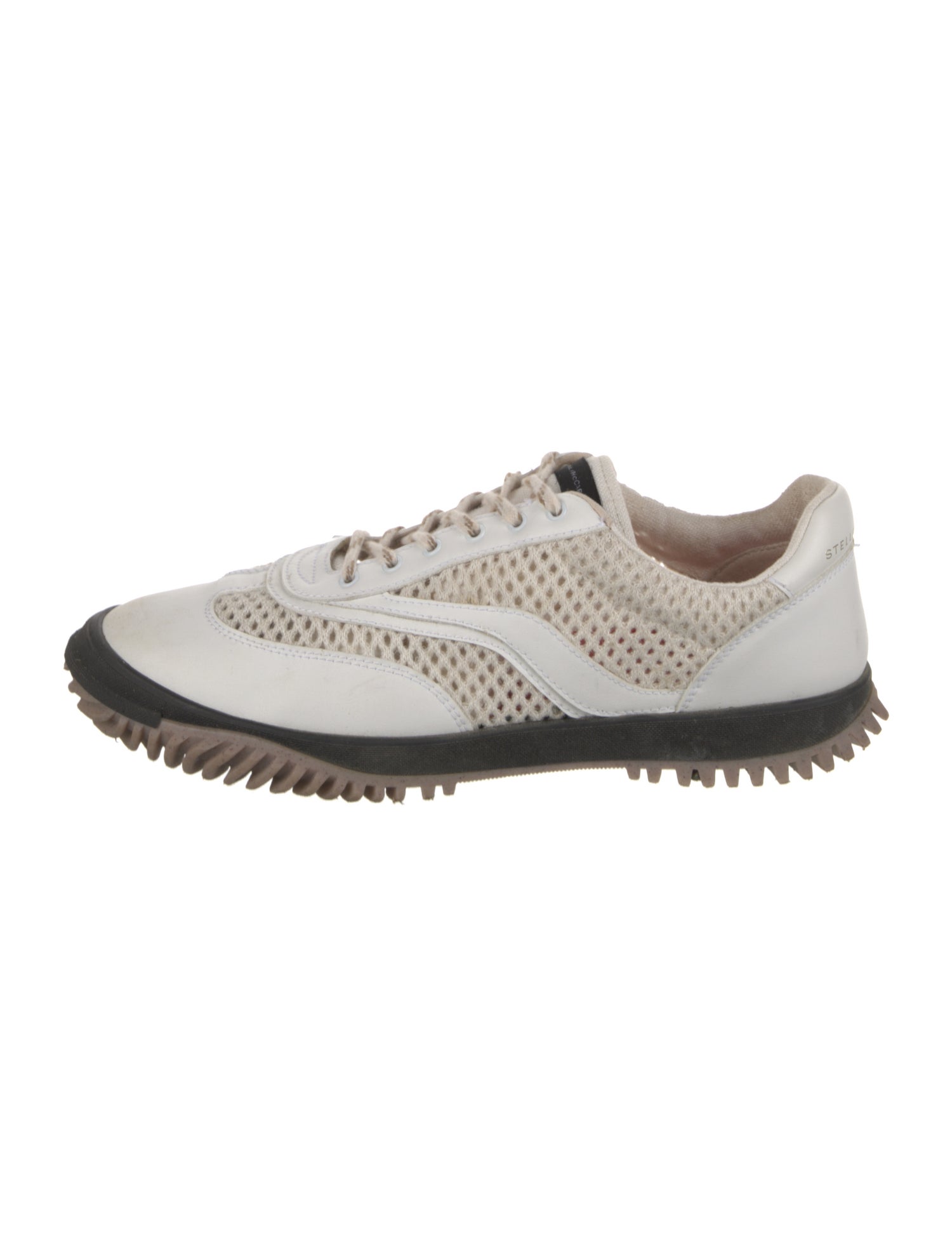 Stella McCartney Vegetarian Suede Colorblock Pattern Sneakers