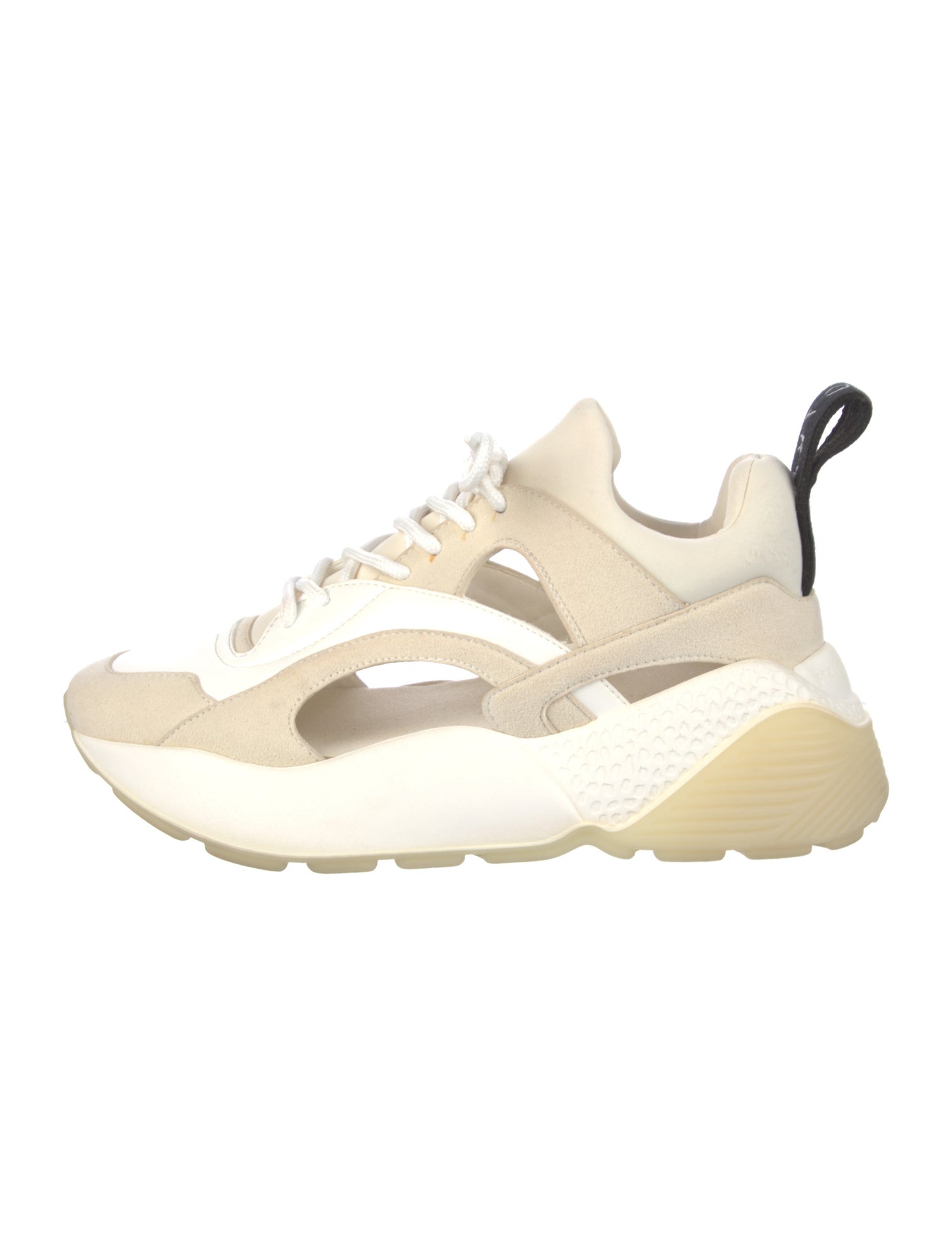 Stella McCartney Suede Cutout Accent Chunky Sneakers