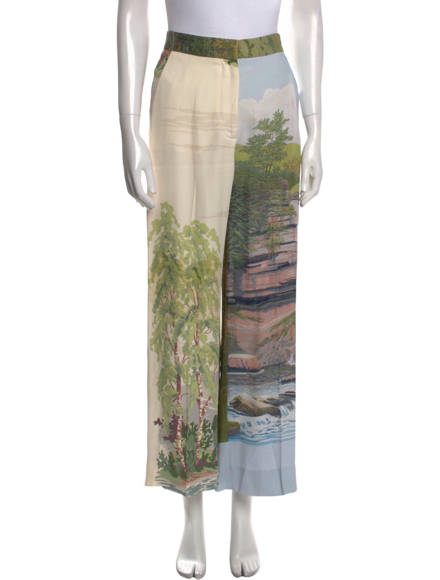 Stella McCartney Printed Wide Leg Pants