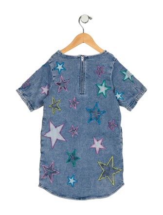 Stella McCartney Girls' Denim Star Print Dress