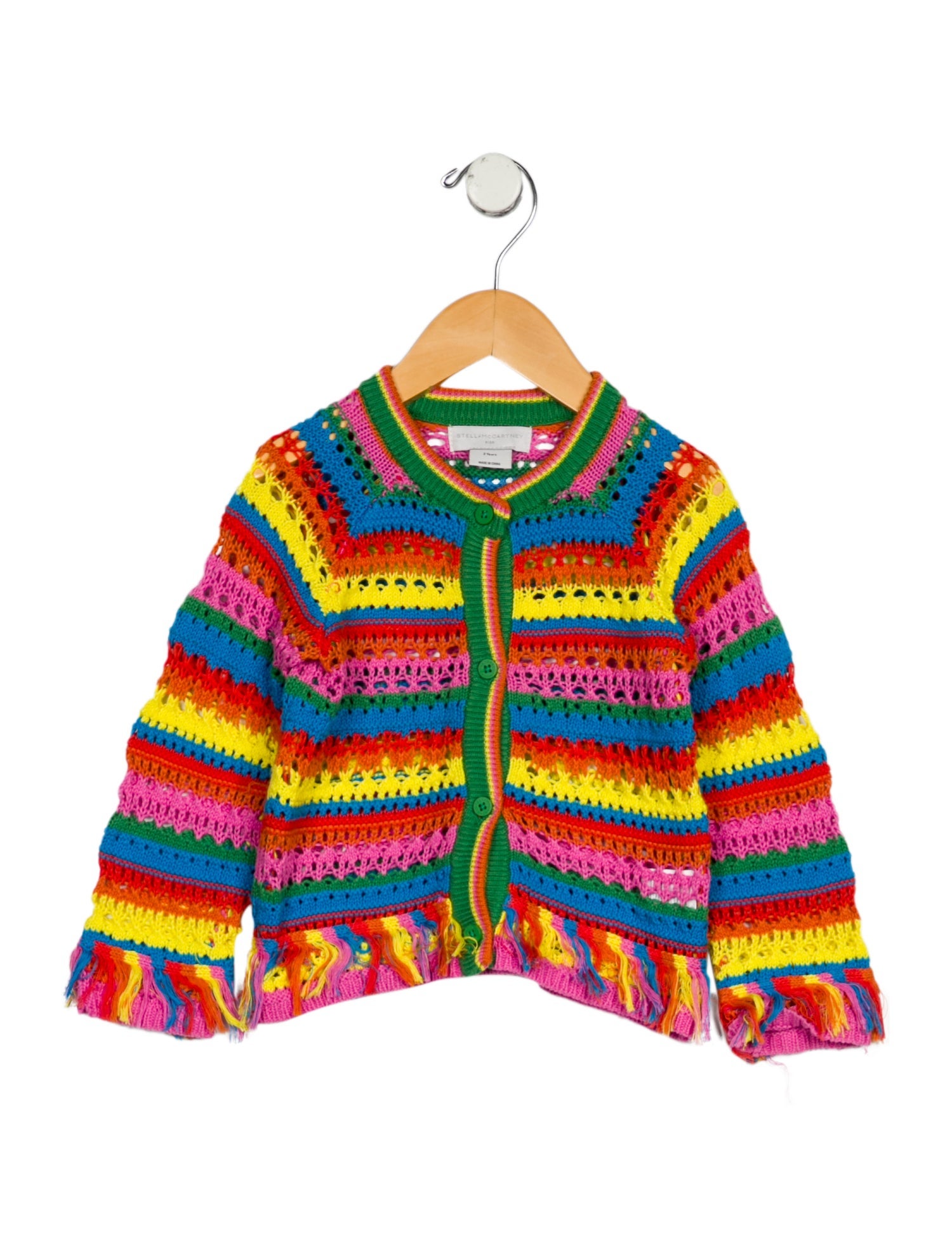 Stella McCartney Toddler Girls' Fringe Accent Cardigan