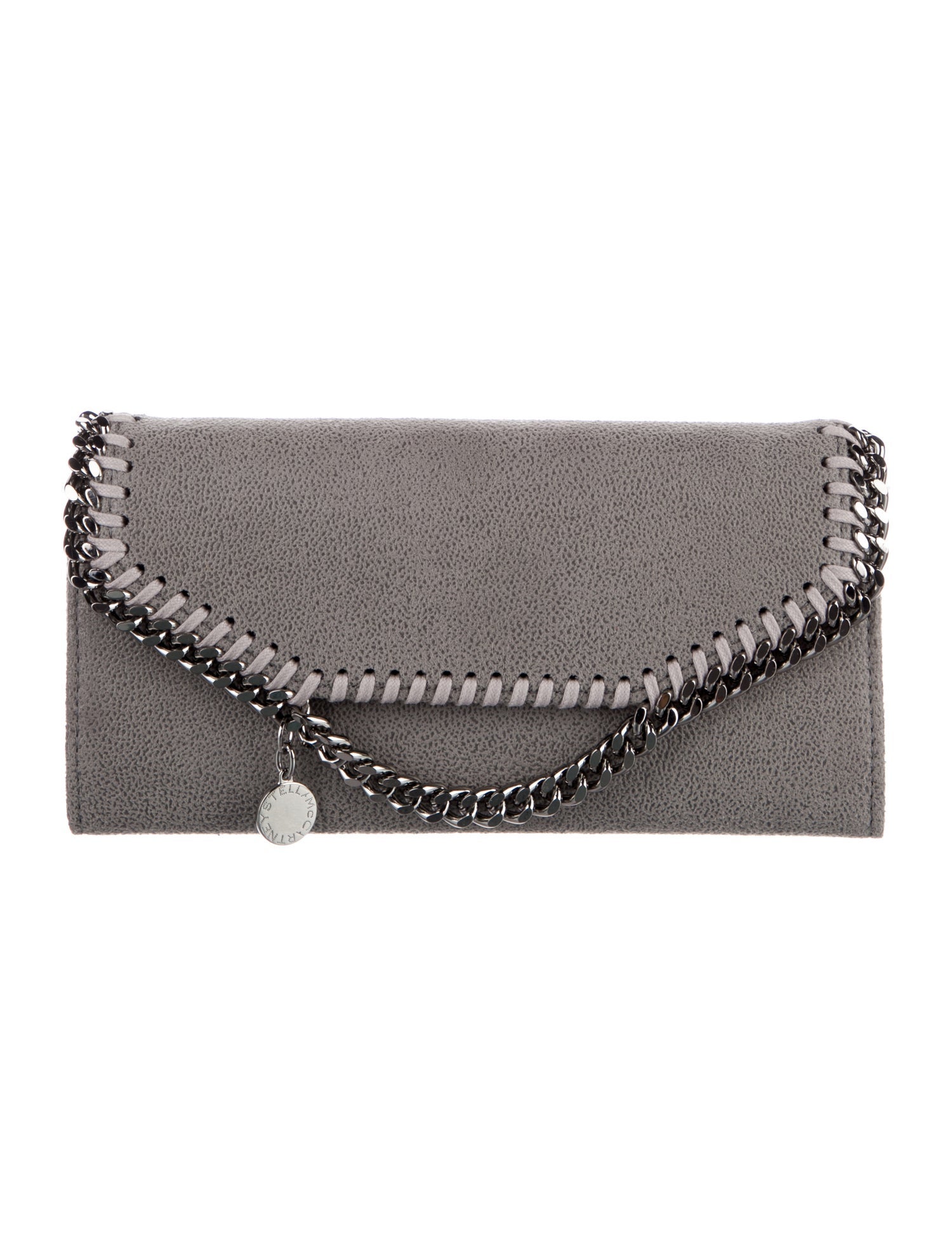 Stella McCartney Vegan Suede Continental Wallet