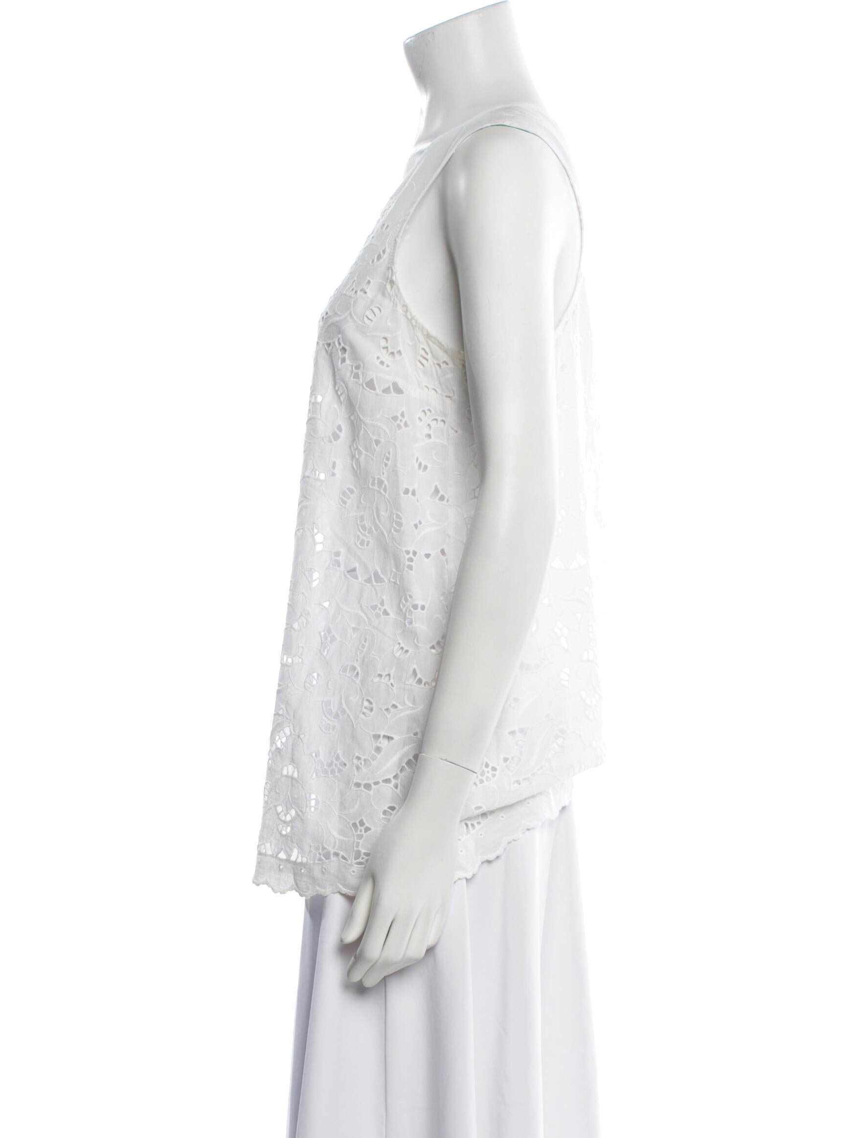 Stella McCartney Scoop Neck Sleeveless Top