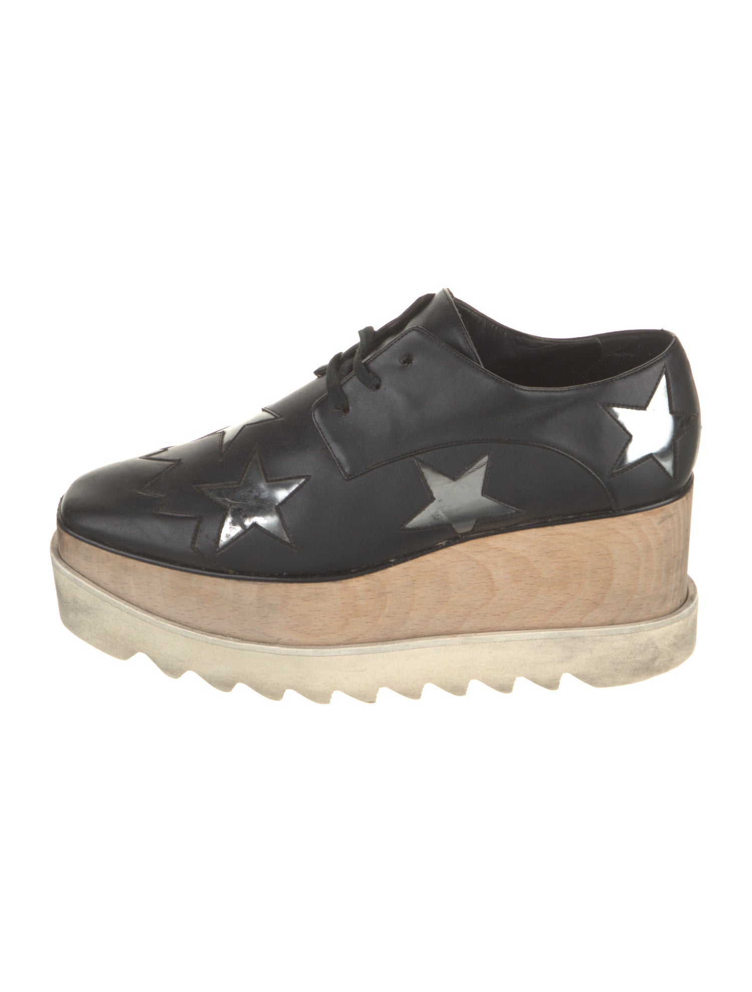 Stella McCartney Leather Printed Oxfords
