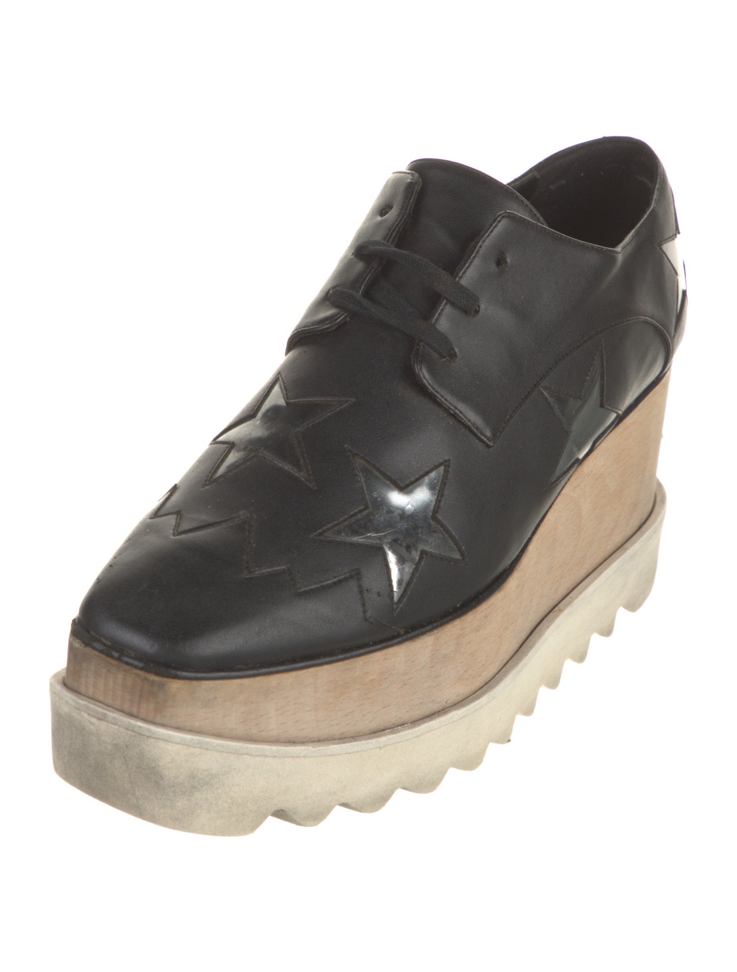 Stella McCartney Leather Printed Oxfords